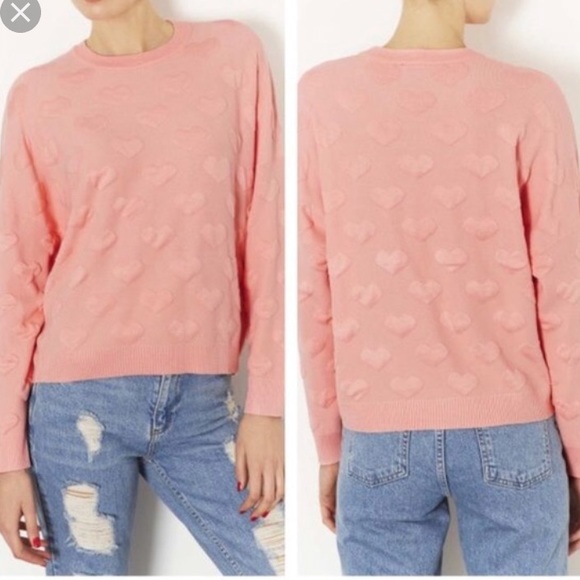 Xhilaration Hearts Sweater - Picture 1 of 4